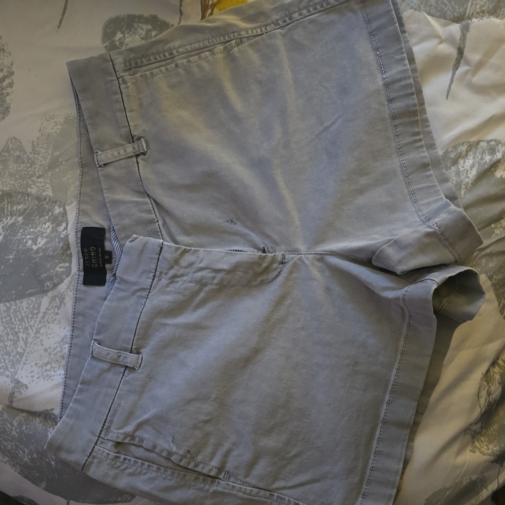 Womens JCrew Chino shorts gray size 8